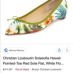 Christian Louboutin Solasofia Hawaii Flats Size 6